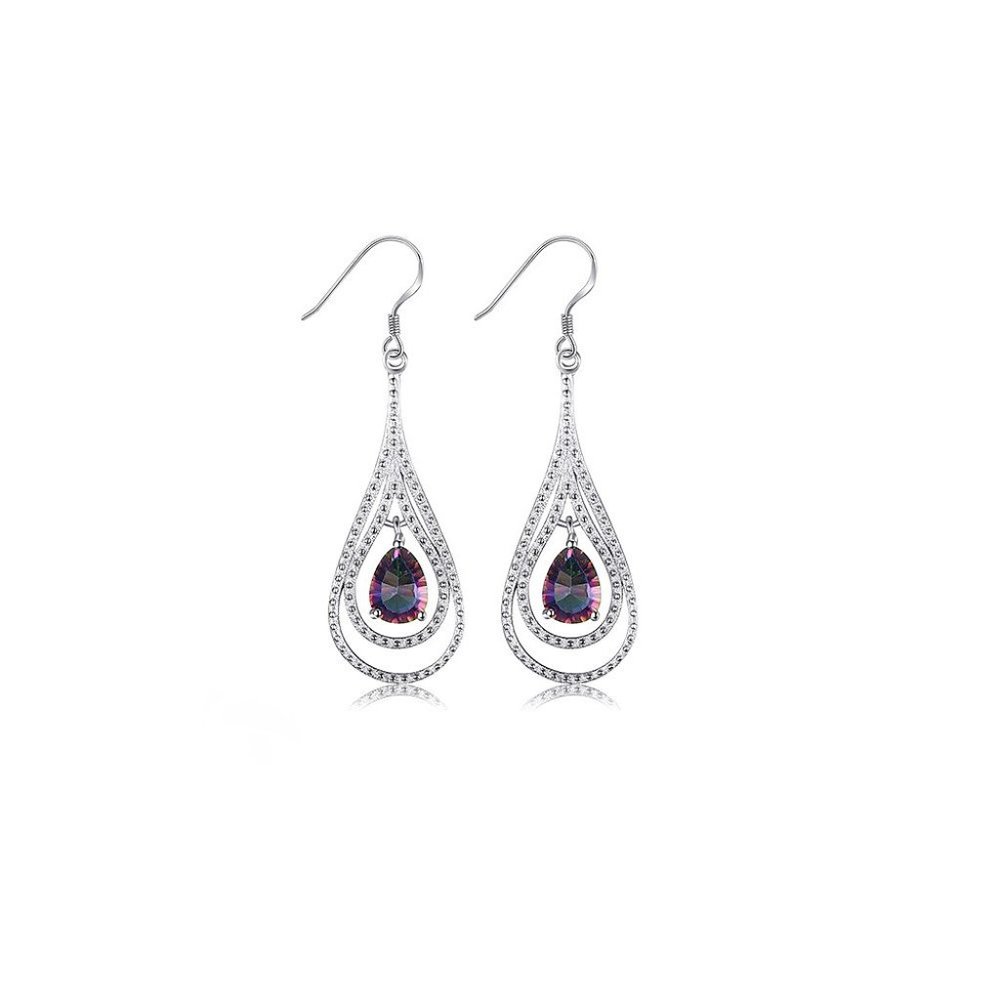 2.4ct 925 Sterling Silver Earrings